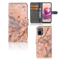 Xiaomi Redmi Note 10S | 10 4G | Poco M5s | Bookcase | Marmer Oranje
