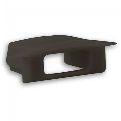 Eindkap E26B zwart kabel invoer voor zwart LED profiel PL8 8106084