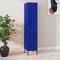 Lockerkast 35x46x180 cm staal marineblauw