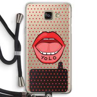 Yolo Denise: Samsung Galaxy A5 (2016) Transparant Hoesje met koord