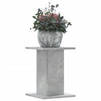 VidaXL Plantenstandaards 2 st 30x30x40 cm bewerkt hout betongrijs