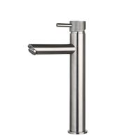 Wastafelmengkraan Opbouw Sanilux Ibex Hoog Rond Met Geribbeld Knop Gunmetal - thumbnail