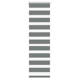 VidaXL Zebra rolgordijn 50x100 cm stofbreedte 45,9cm donkergrijs