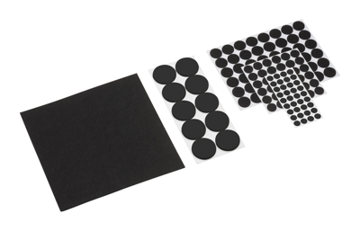 Metafranc Assortiment Viltglijders Zw 131Dlg - WU0281180
