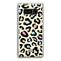 Leopard pattern: Samsung Galaxy Note 8 Transparant Hoesje