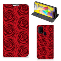 Samsung Galaxy M31 Smart Cover Red Roses - thumbnail