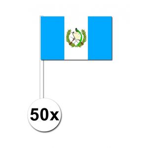 Zwaaivlaggetjes Guatemala 50 stuks   -