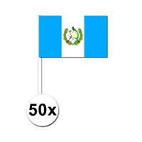 Zwaaivlaggetjes Guatemala 50 stuks   - - thumbnail