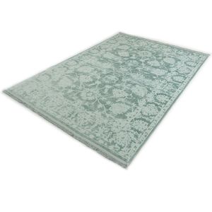 Vintage Glanzend Vloerkleed - Velvet - Mintgroen-120 x 170 cm