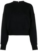 Gucci interlocking-G zipped cropped sweatshirt - Noir