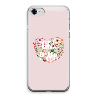 GRL PWR Flower: iPhone 8 Transparant Hoesje