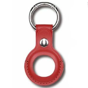 Devia Leather AirTag Ring Red