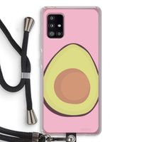 Avocado: Samsung Galaxy A51 5G Transparant Hoesje met koord Avocado: Samsung Galaxy A51 5G Transparant Hoesje met koord