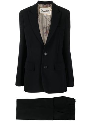 DSQUARED2 costume à veste à simple boutonnage - Noir