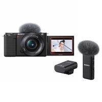 Sony Vlog camera ZV-E10 + 16-50mm + ECM-W2BT microfoon - thumbnail
