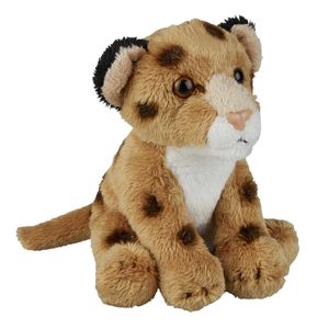 Pluche knuffel dieren Luipaard 15 cm