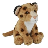 Pluche knuffel dieren Luipaard 15 cm