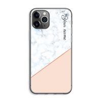Marmer in stijl: iPhone 11 Pro Max Transparant Hoesje