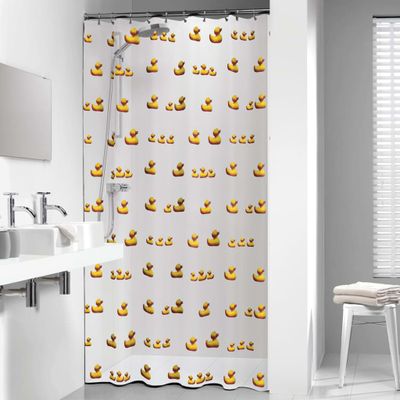 Sealskin douchegordijn duckling 180x200 cm geel