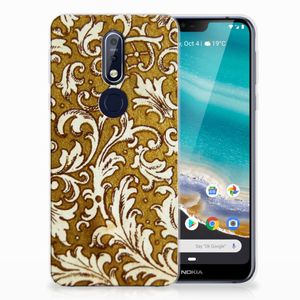 Siliconen Hoesje Nokia 7.1 Barok Goud