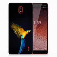 Nokia 1 Plus | TPU Hoesje | Papegaai