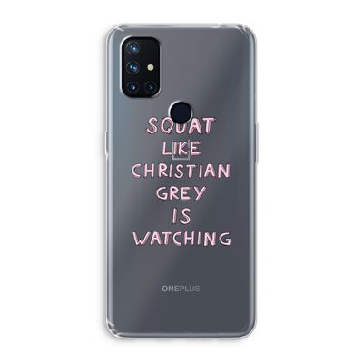 Christian Grey: OnePlus Nord N10 5G Transparant Hoesje