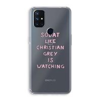 Christian Grey: OnePlus Nord N10 5G Transparant Hoesje
