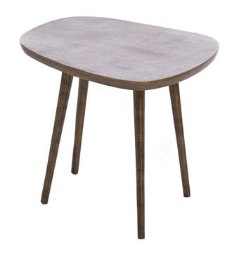 Light & Living Bijzettafel 'Puno' 48 x 32cm, kleur Antiek Brons