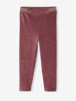Fluwelen meisjeslegging zachtpaars
