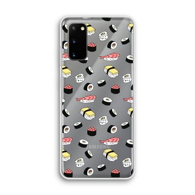 Sushi time: Samsung Galaxy S20 Transparant Hoesje