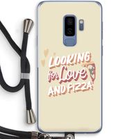 Pizza is the answer: Samsung Galaxy S9 Plus Transparant Hoesje met koord
