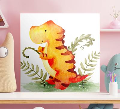 Canvas schilderij dinosaurussen Trots