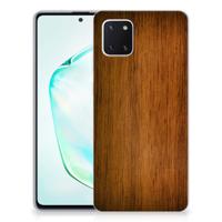 Samsung Galaxy Note 10 Lite | Bumper Hoesje | Donker Hout