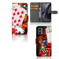 Motorola Edge 30 Neo Wallet Case met Pasjes Casino