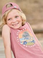 Bedrukt hemdje "California" rozenhout