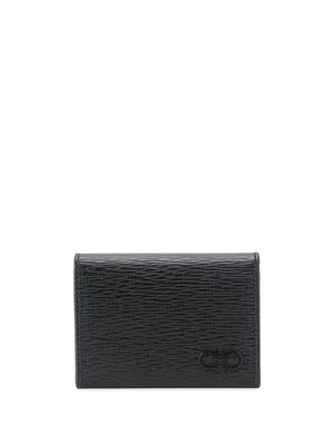 Ferragamo porte-cartes Gancini - Noir