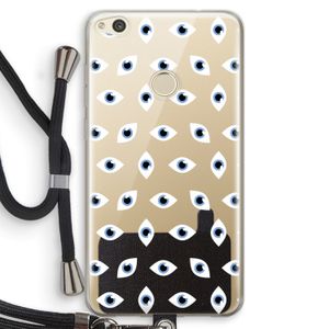 Eyes pattern: Huawei Ascend P8 Lite (2017) Transparant Hoesje met koord