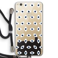 Eyes pattern: Huawei Ascend P8 Lite (2017) Transparant Hoesje met koord