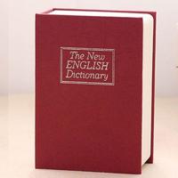 Mini woordenboek veilig vak boek geheime beveiliging Lock cash geld munt opslag juwelen sleutel Locker (rood)