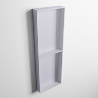 MONDIAZ EASY Nis 149,5x29,5cm in solid surface kleur Cale | Cale. 2 vakken geschikt voor in- of opbouw