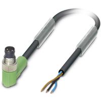 Phoenix Contact 1681716 Sensor/actuator connector, geassembleerd M8 Aantal polen (sensoren): 3 Stekker, haaks 5.00 m 1 stuk(s) Piece