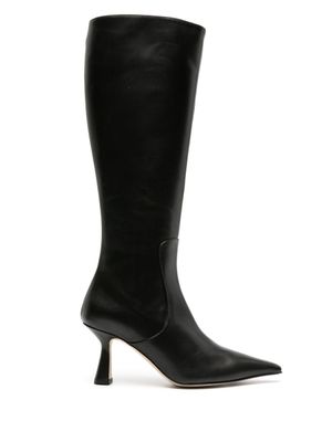 Aeyde bottes en cuir Esme 75 mm - Noir