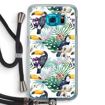 Tukans: Samsung Galaxy S6 Transparant Hoesje met koord