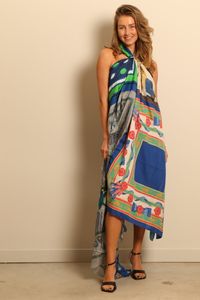 1/OFF 1/OFF - jurk - Dress Designer Scarf Maxi J - multi