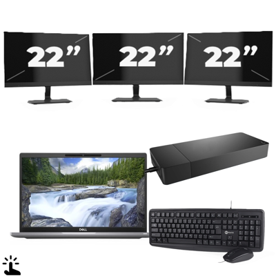 Dell Latitude 7320 - Intel Core i7-11e Generatie - 13 inch - Touch - 16GB RAM - 256GB SSD - Windows 11 Home + 3x 22 inch Monitor Dell Latitude 7320 - Intel Core i7-11e Generatie - 13 inch - Touch - 16GB RAM - 256GB SSD - Windows 11 Home + 3x 22 inch Monitor