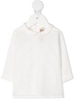 La Stupenderia blouse à pois texturés - Blanc