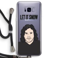 Let It Snow: Samsung Galaxy S8 Transparant Hoesje met koord