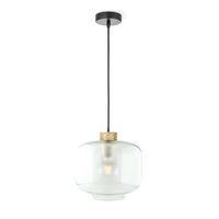 Art Deco Hanglamp Retro - Helder - 25/25/128cm - hanglamp gemaakt van Glas - geschikt voor E27 LED lichtbron - Pendellamp geschikt voor woonkamer, slaapkamer en keuken