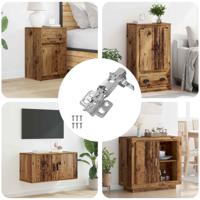 VidaXL Scharnier 12 pcs nikkel 139 x 64,1 x 10 mm ijzer