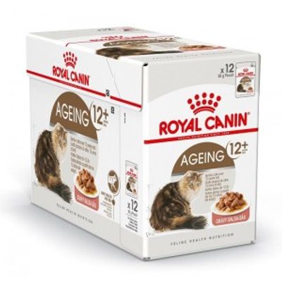 Royal Canin Ageing 12+ natvoer kat (in saus) 4 dozen (48 x 85 g)